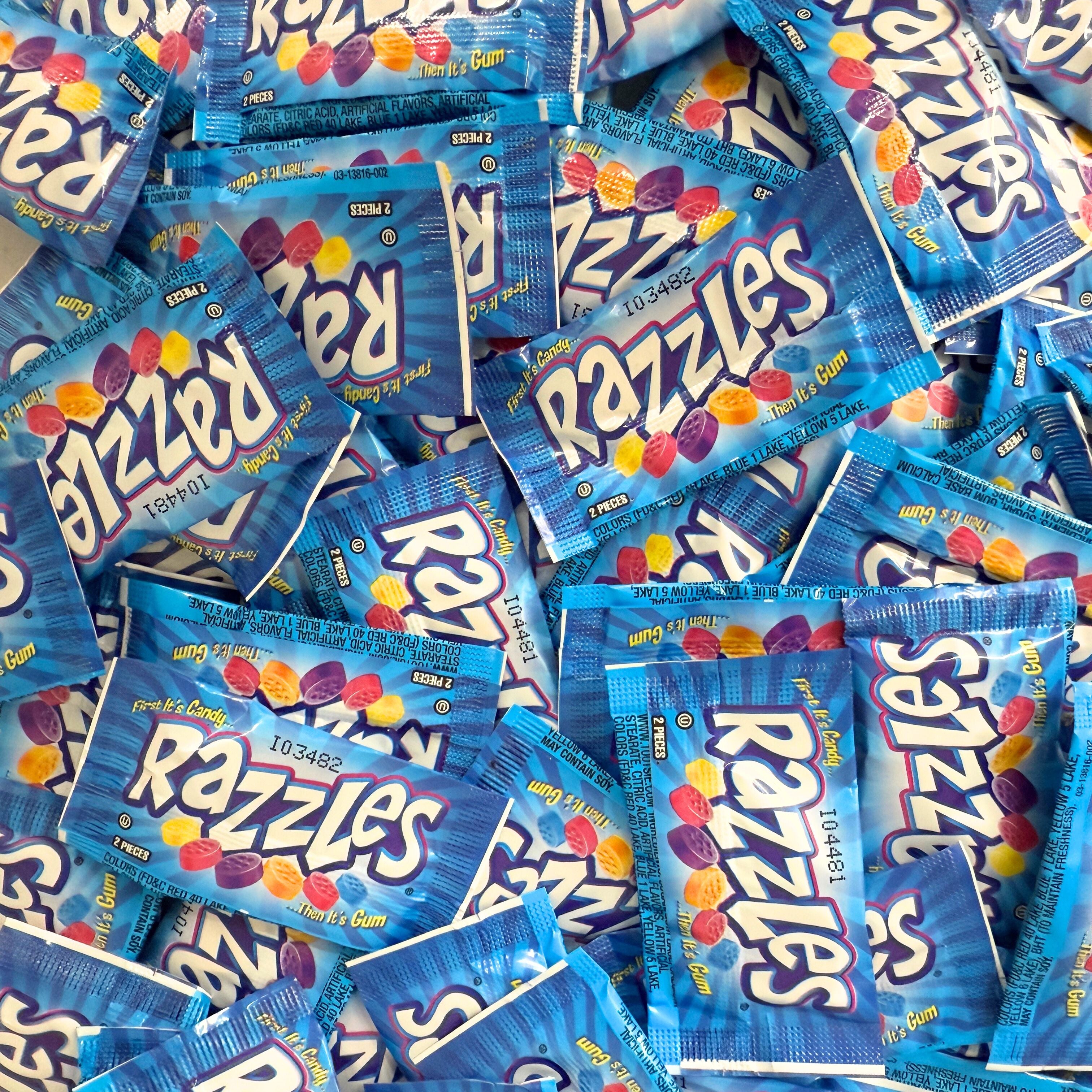 Razzles Original Candy Gum – Assorted Fruit Flavors – Bulk Value