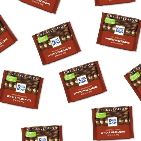 Ritter Sport Milk Chocolate With Hazelnut 3.5oz