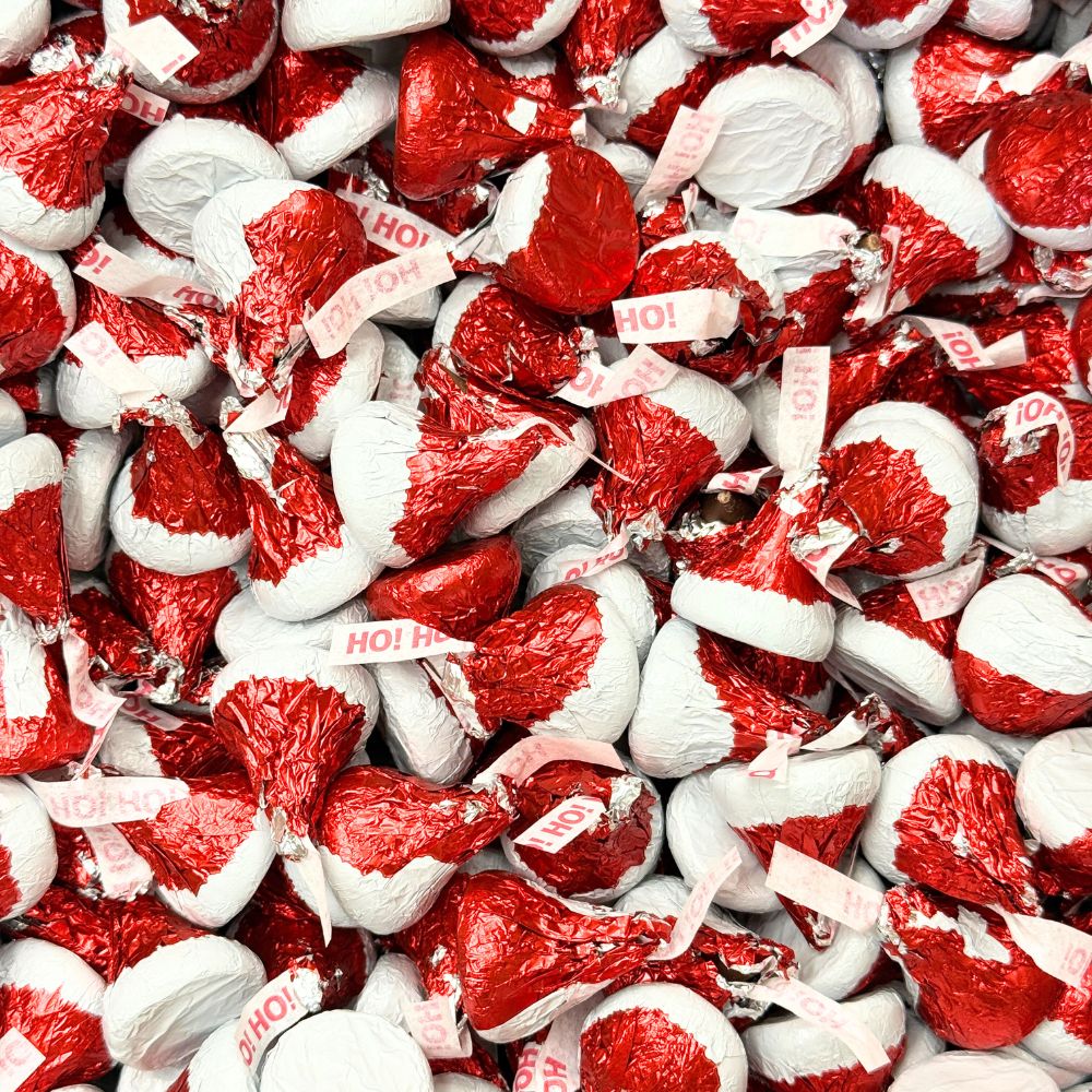 Hershey's Kisses Milk Chocolate Santa Hats, Bulk Value Bag