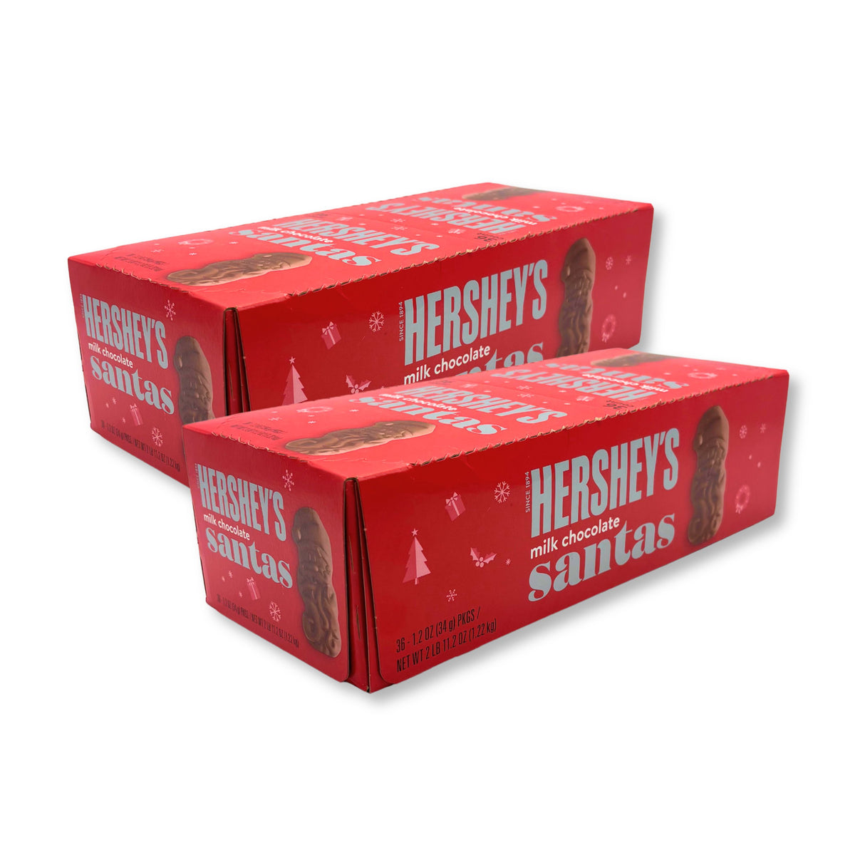Hershey's Milk Chocolate Santas