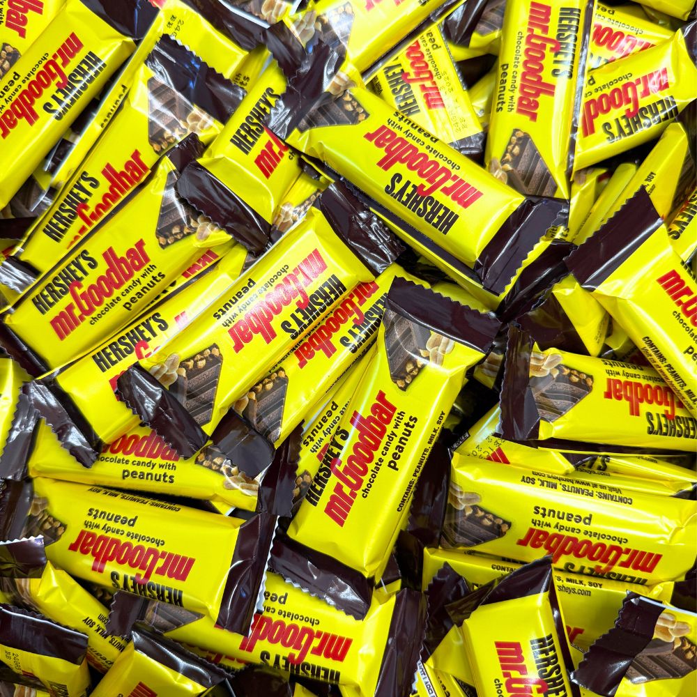 Hershey's Mr. Goodbar Milk Chocolate with Peanuts Candy Bars – Snack Size – Bulk Value Bag