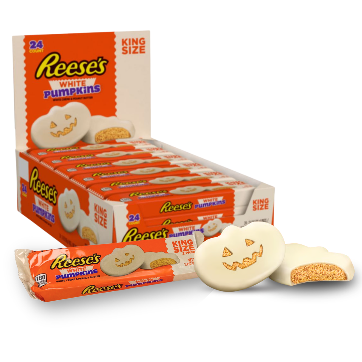 Reese's Pumpkins White Chocolate King Size 2.4 oz