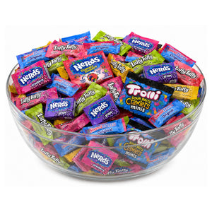 Sweet & Sour Candy Assortment – Nerds, Nerds Gummy Clusters, Laffy Taffy, Sweetarts & Trolli Sour Bite