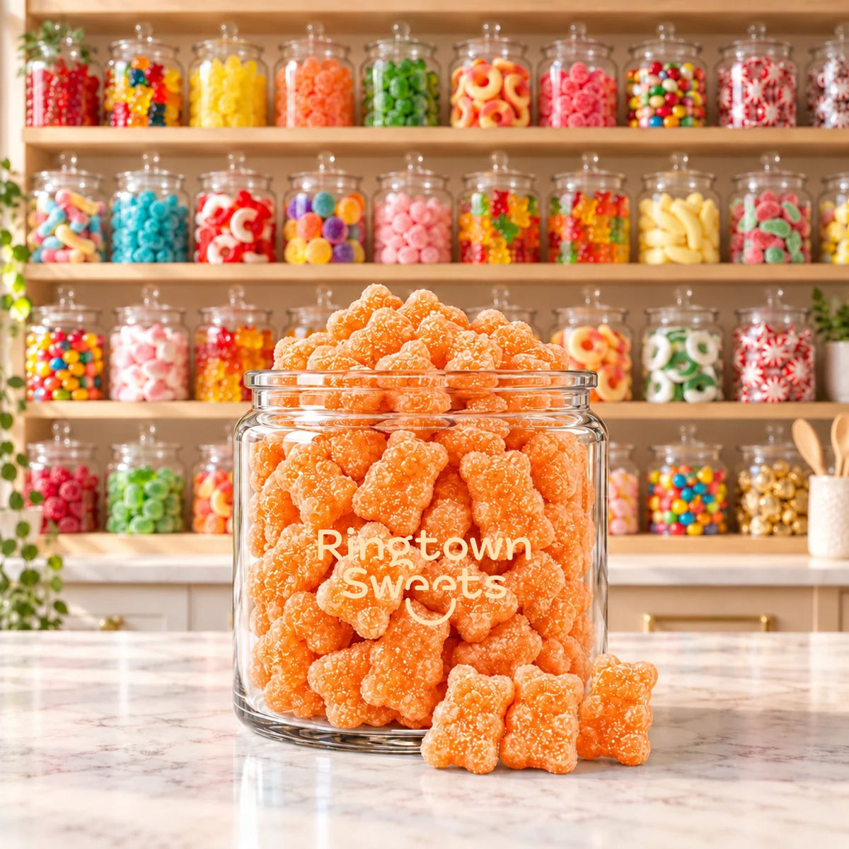 Ringtown Sweets Sour Orange Gummy Bears Candy