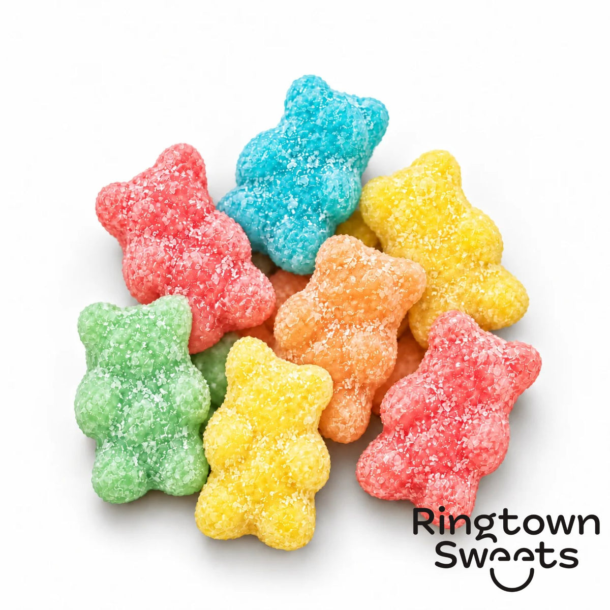 Ringtown Sweets Sour Neon Gummy Bears Candy