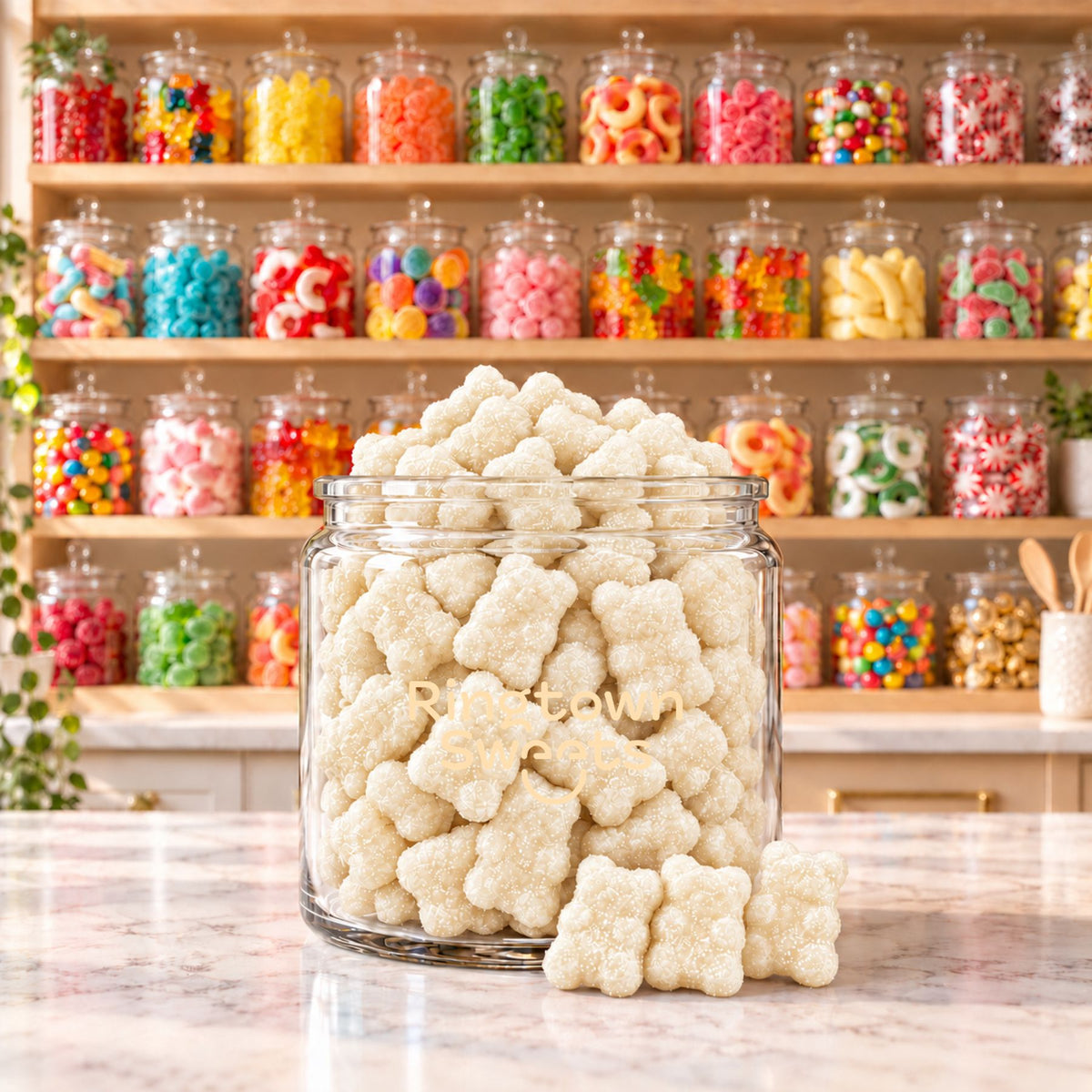 Ringtown Sweets Sour Vanilla Gummy Bears Candy