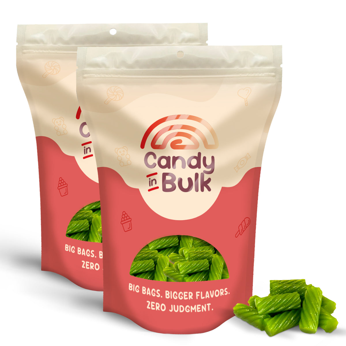 Darrell Lea Soft Licorice Green Apple Candy – Bulk Value Bag