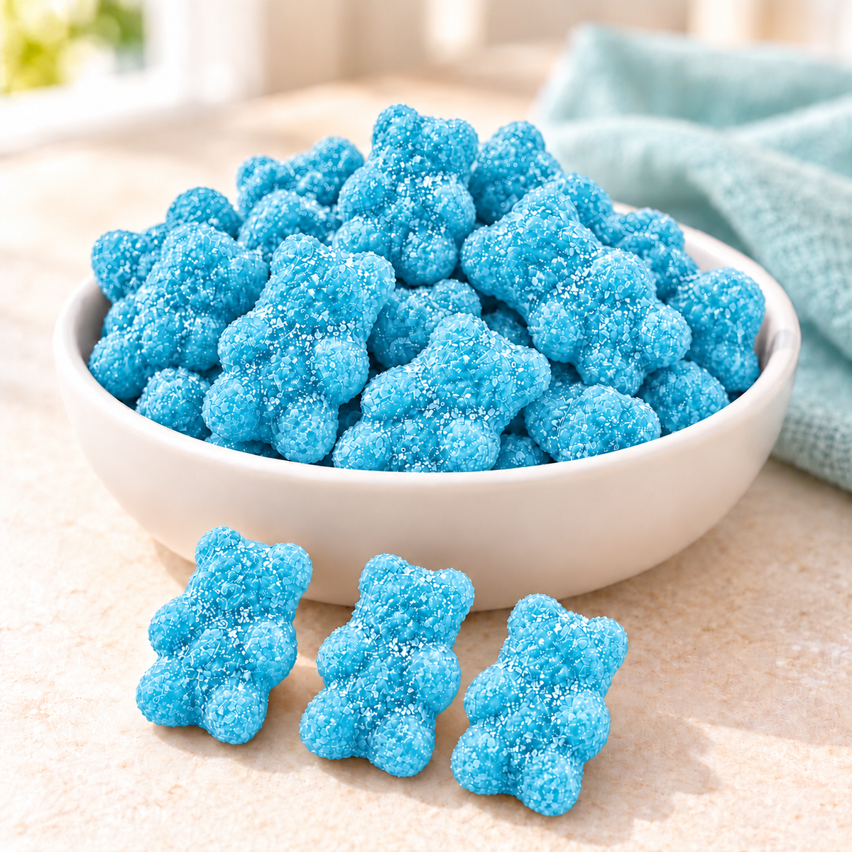 Ringtown Sweets Sour Blue Raspberry Gummy Bears Candy