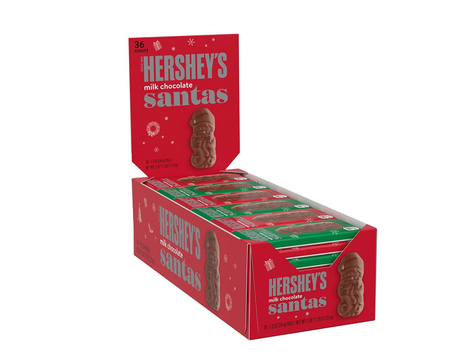 Hershey's Milk Chocolate Santas
