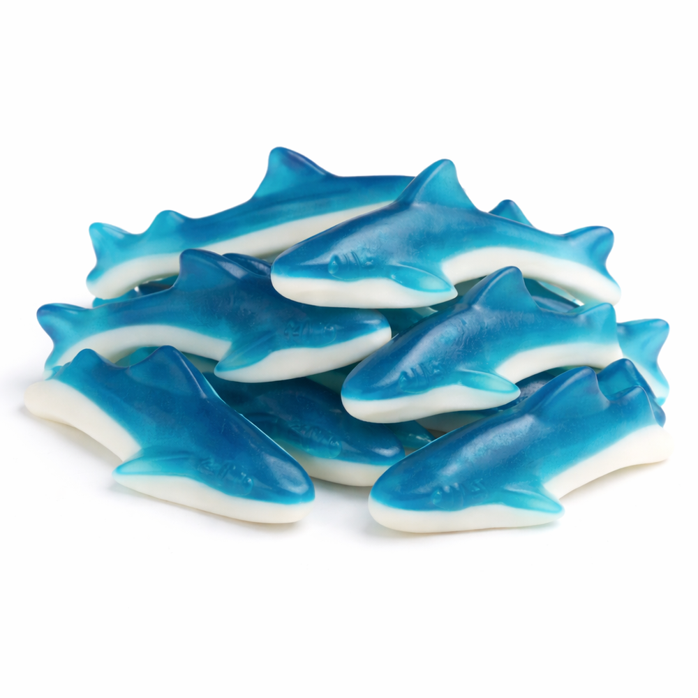 Albanese Gummi – Blue & White Sharks – Bulk Value Bag
