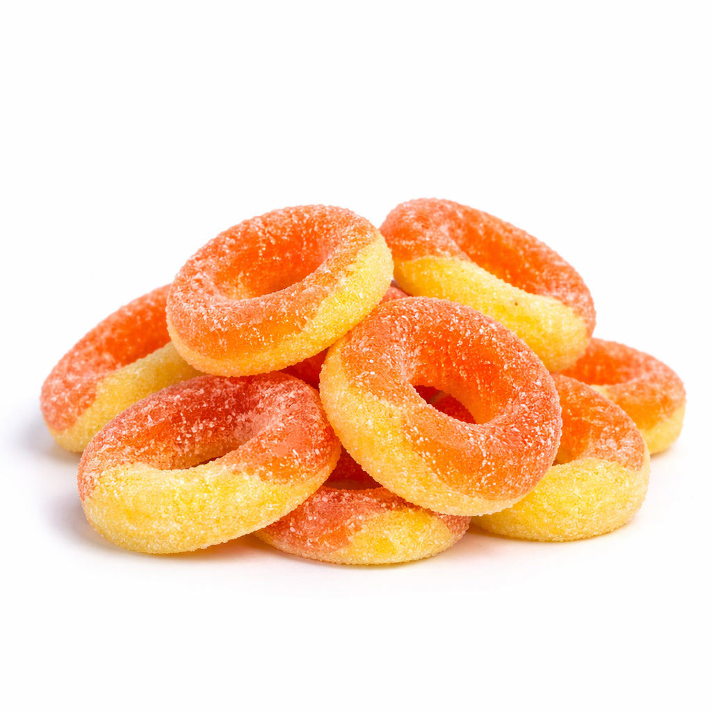 Albanese Gummi – Peach Rings – Candy In Bulk