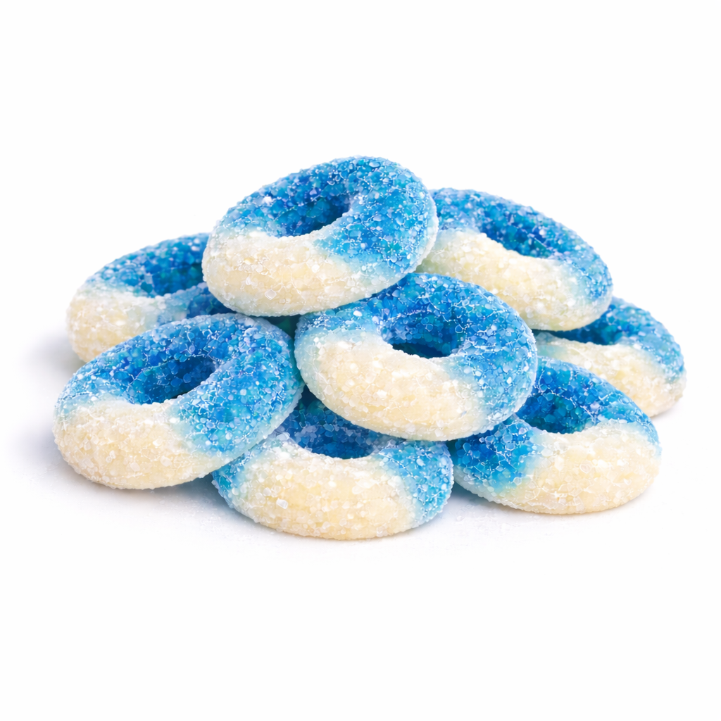 Albanese Gummi – Blue Raspberry Rings – Bulk Value Bag – Candy In Bulk