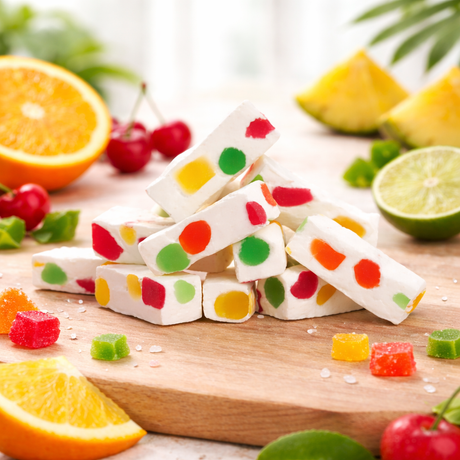 Golden Bonbon Fruity Jujube Nougat Candy – Individually Wrapped – Bulk Value Pack