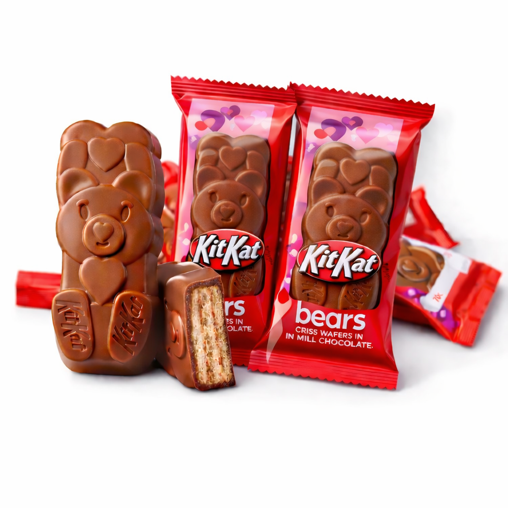 KitKat Bears Crisp Wafer in Milk Chocolate – Valentine’s Edition – Bulk Value Pack