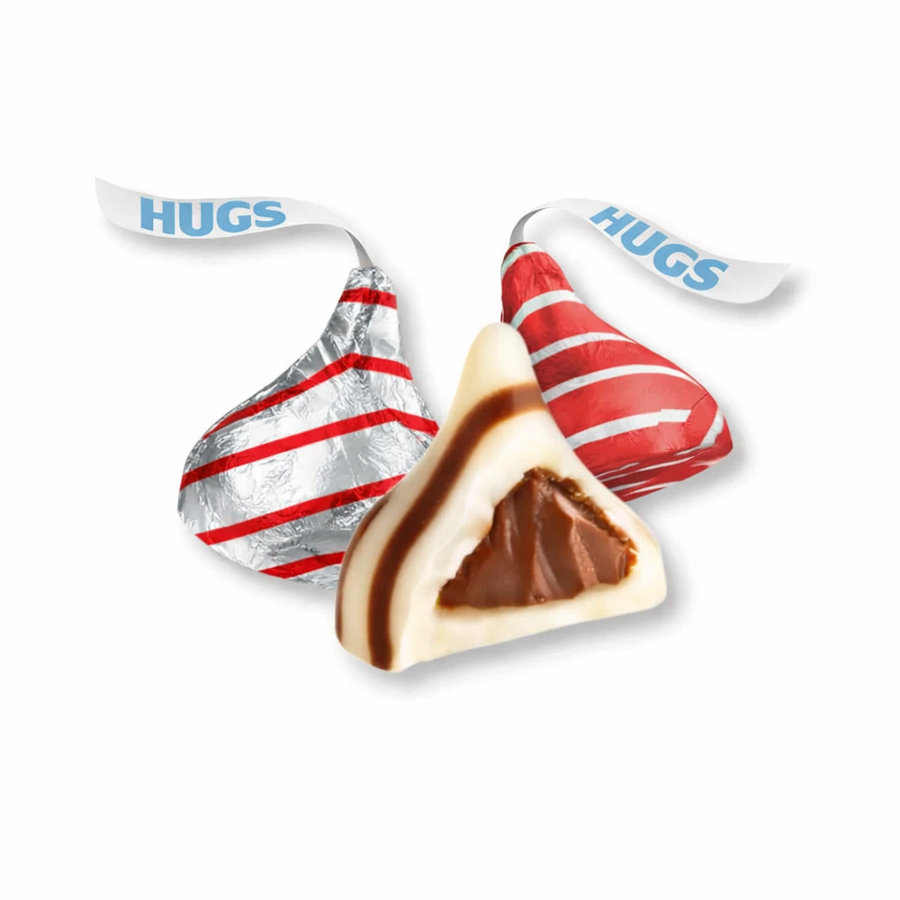 Hershey’s Hugs Milk Chocolate with White Creme – Valentine’s Edition – Bulk Value Pack