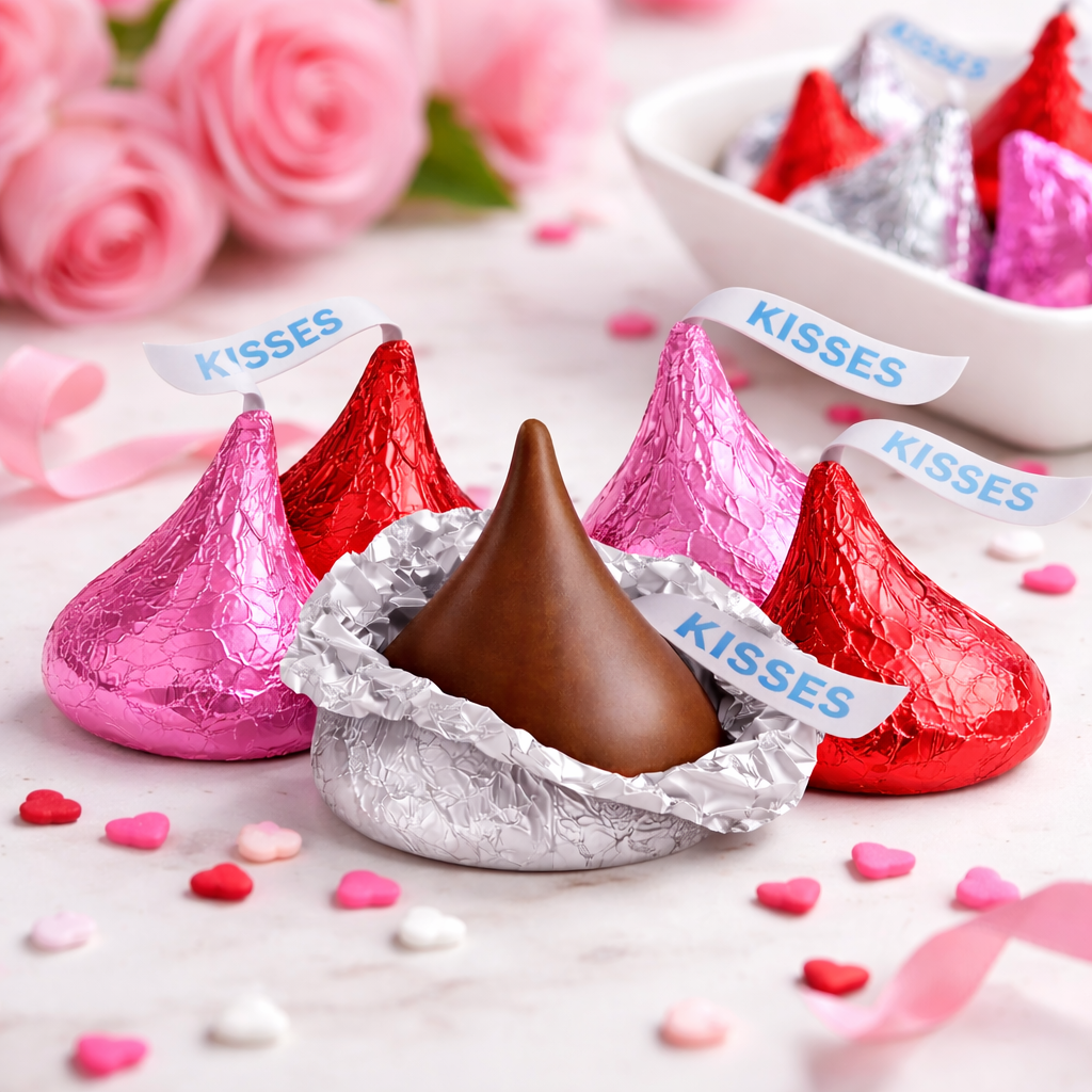 Hershey’s Kisses Milk Chocolate – Valentine’s Edition – Bulk Value Bag
