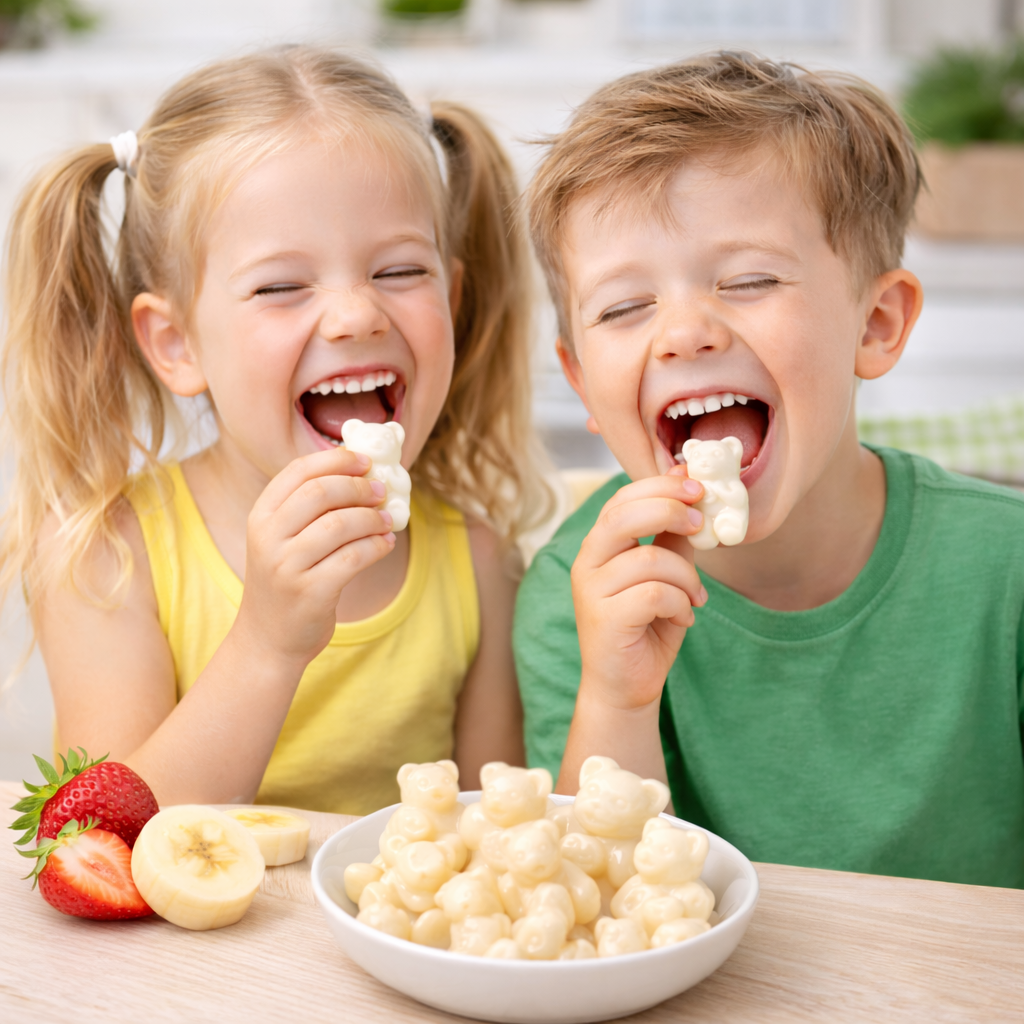 Albanese Gummi Bears – White Strawberry Banana
