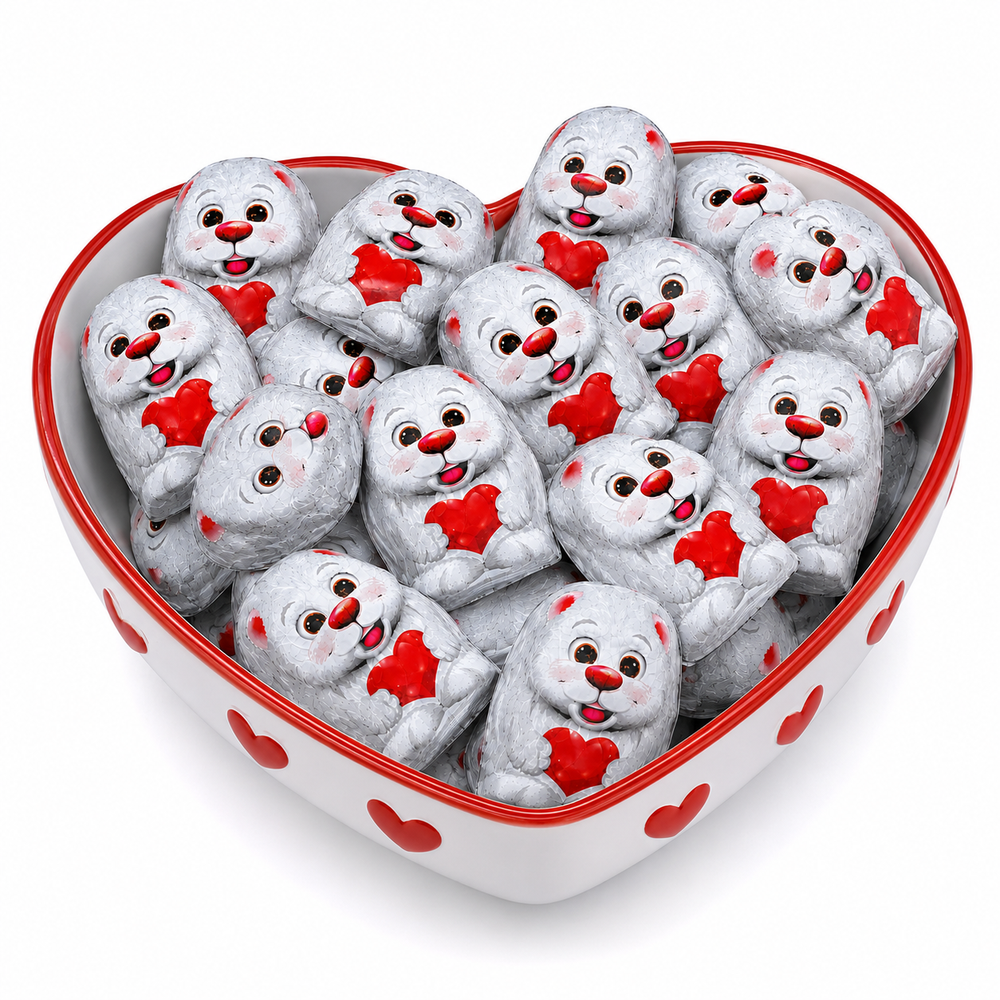Kinder Mini Friends Milk Chocolate with Milky Filling – Individually Wrapped – Bulk Value Bag