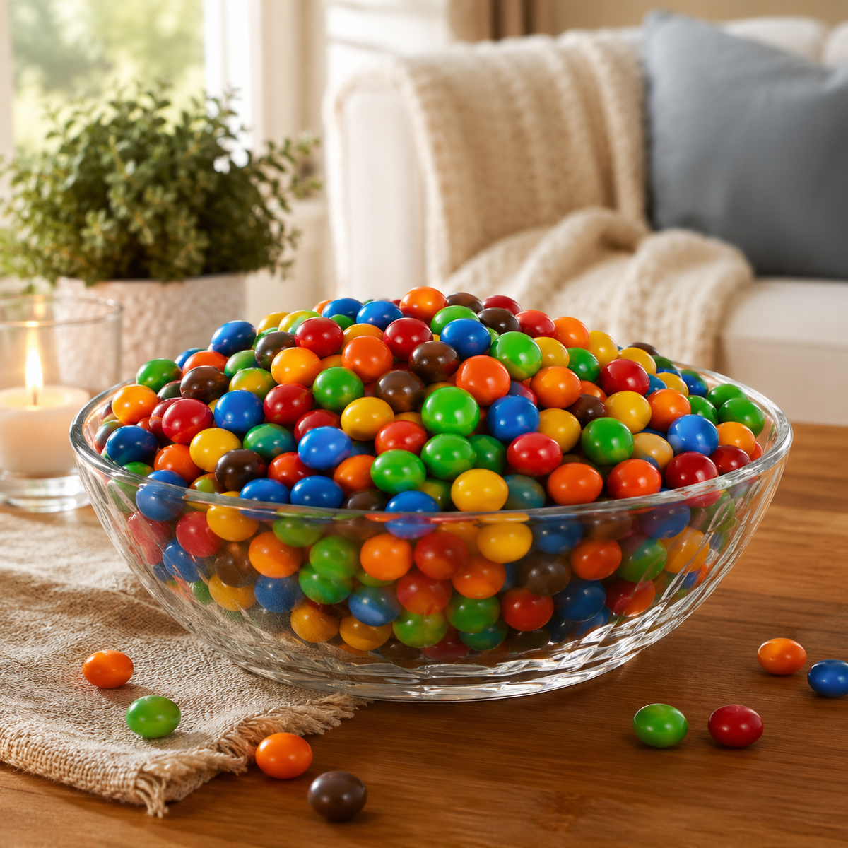 Milk Chocolate Micro Gems Chocolate Candy – Rainbow Colors – Bulk Value Bag