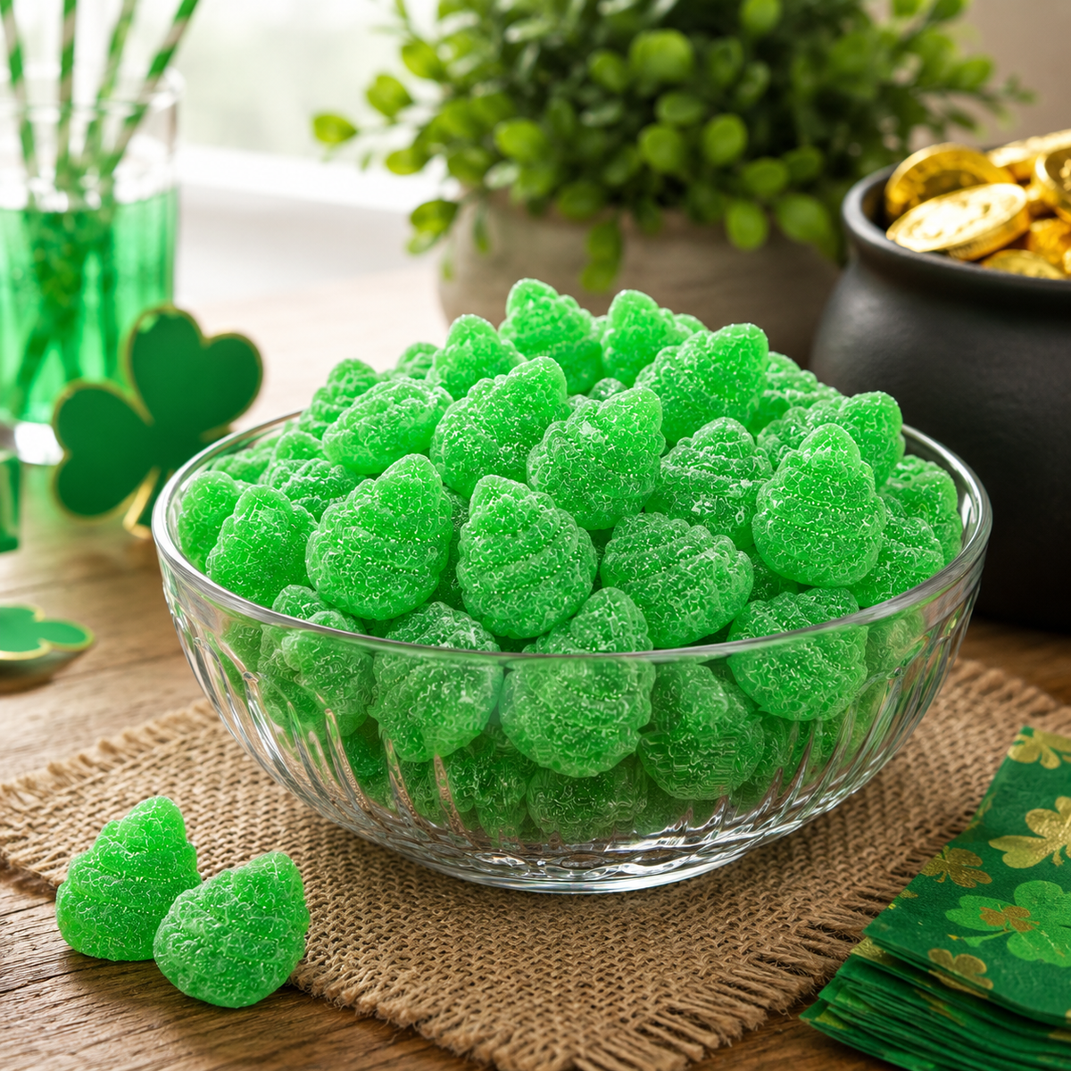 Sunrise Spearmint Leaves – Jelly Candy – Bulk Value Bag