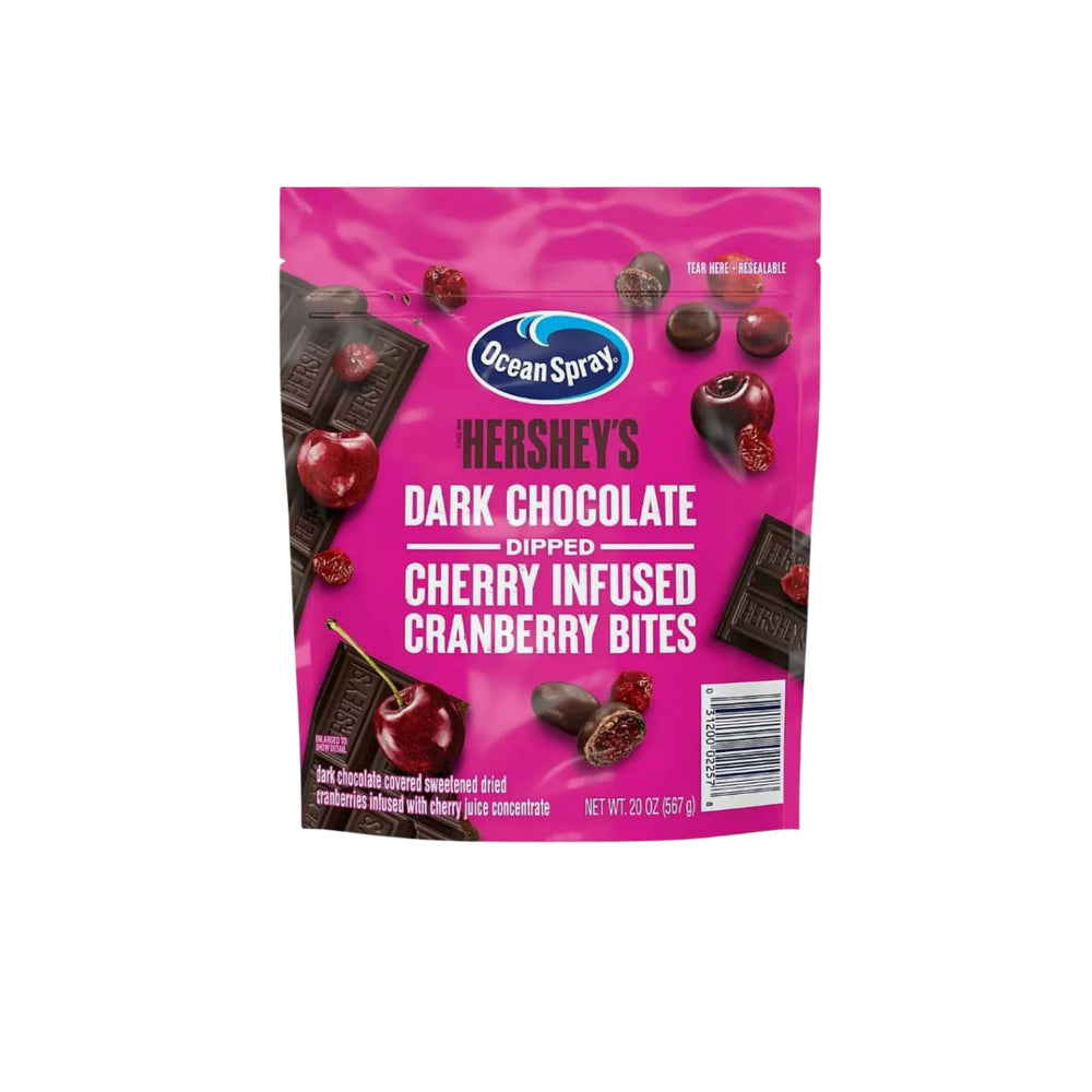 Ocean Spray Hershey's Dark Chocolate Dipped Cherry Infused Cranberries, 20 oz