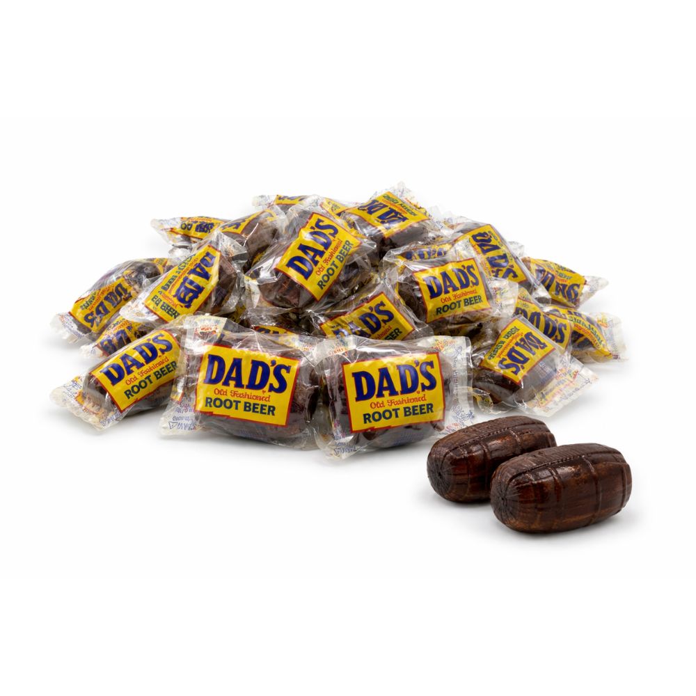 Dad’s Root Beer Barrels Hard Candy – Individually Wrapped – Bulk Value Bag