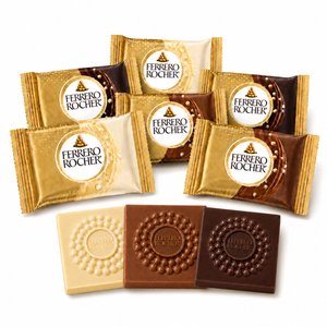 Ferrero Rocher Assorted Chocolate Hazelnut Squares – Individually wrapped – Bulk Value Bag