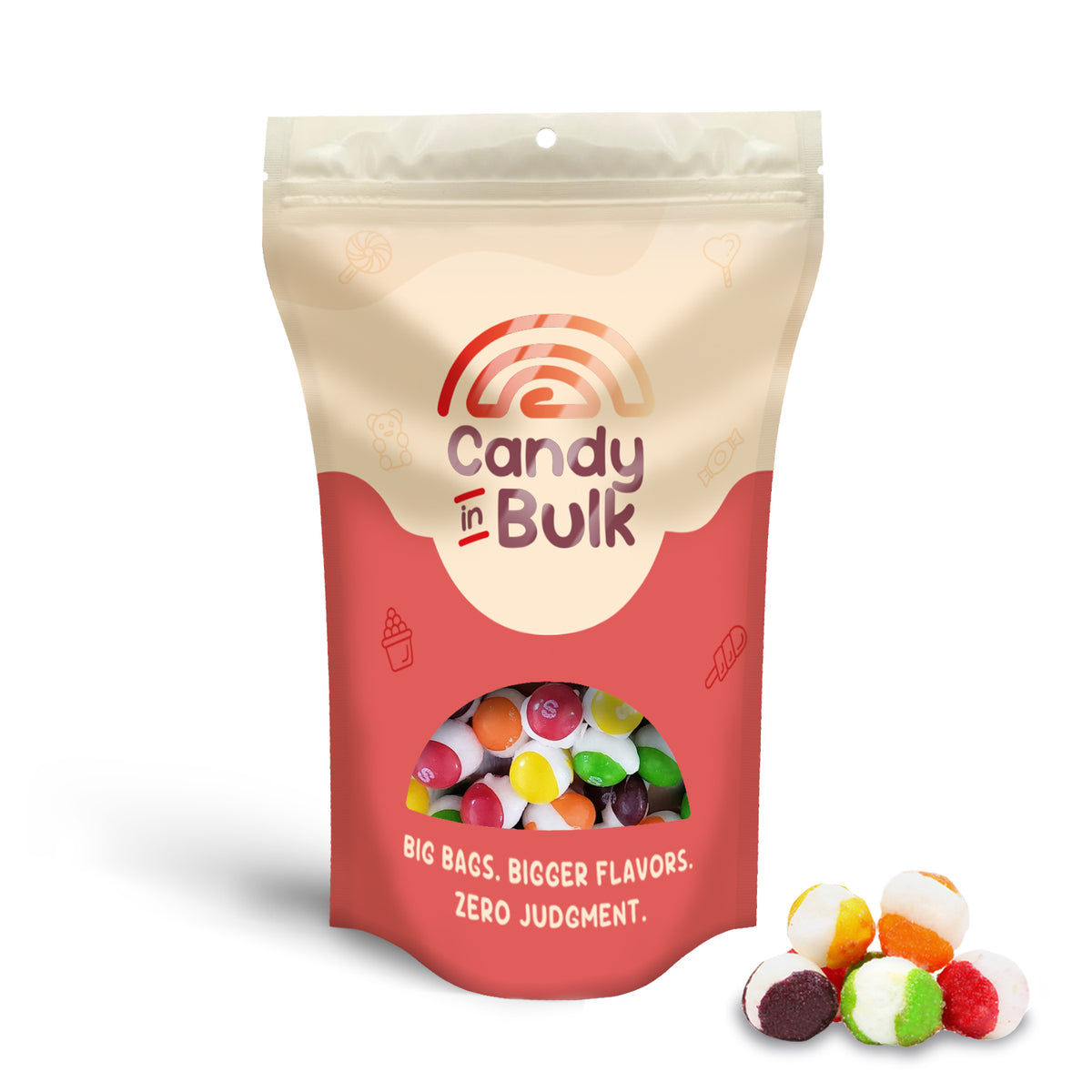 Skittles POP'd Freeze Dried Candy – Original – Bulk Value Bag