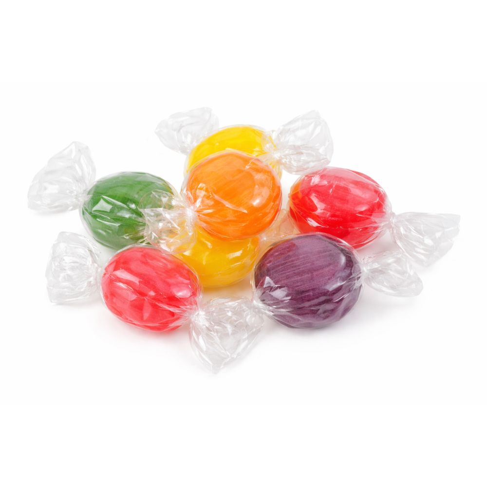 Fruit Buttons Hard Candy – Assorted Fruit – Bulk Value Bag