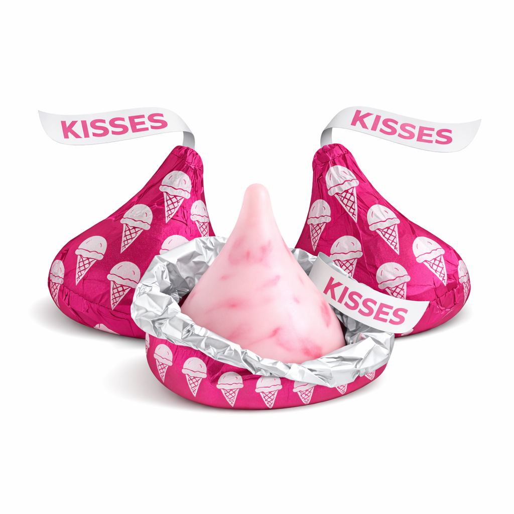 Hershey's Kisses Strawberry Ice Cream Cone Flavored – Bulk Value Bag