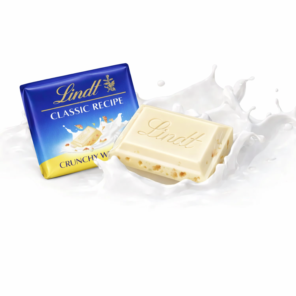 Lindt Classic Recipe Crunchy White Chocolate Mini Bars – Bulk Value Bag