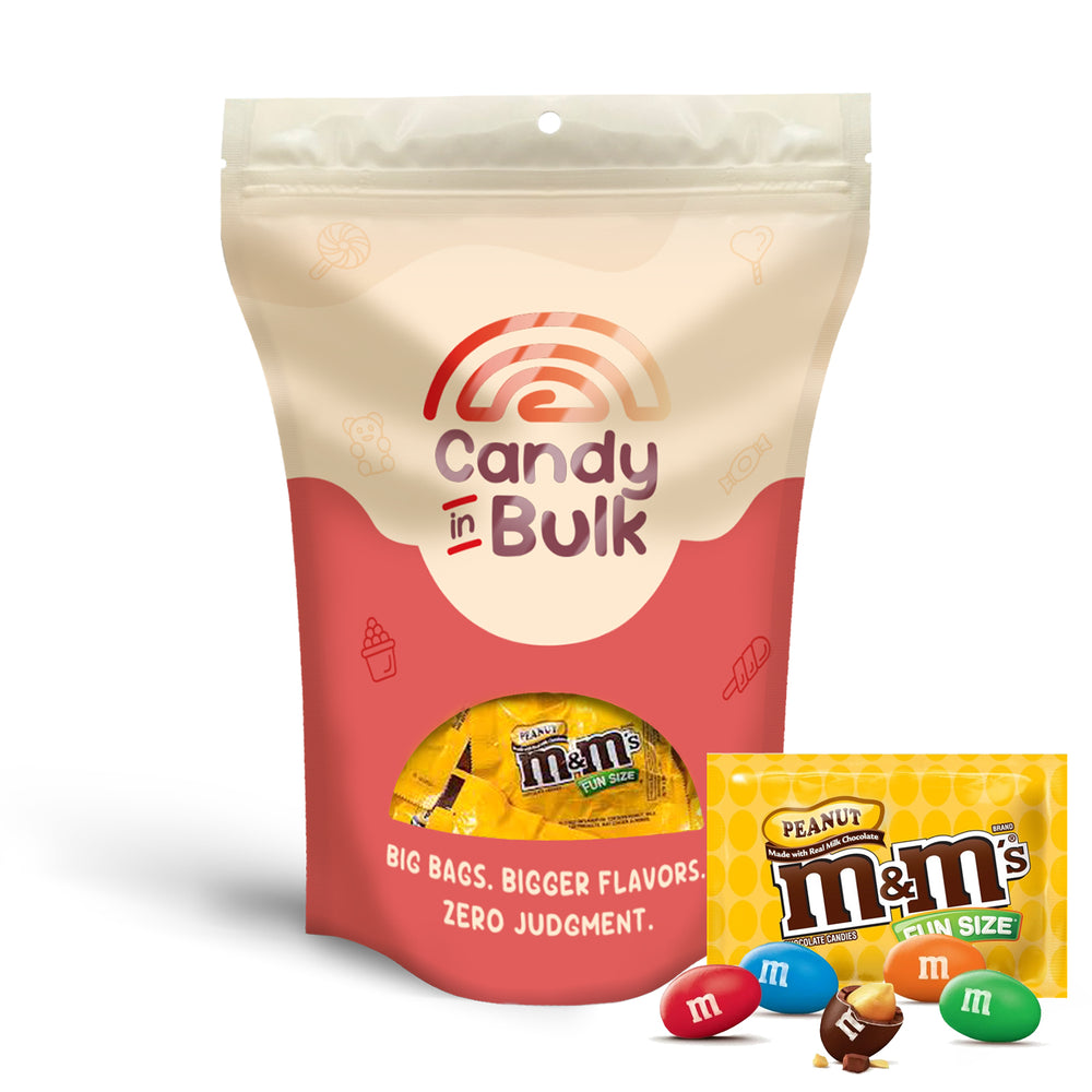 M&M's Peanut Milk Chocolate Candy – Fun Size Packs – Bulk Value Pack