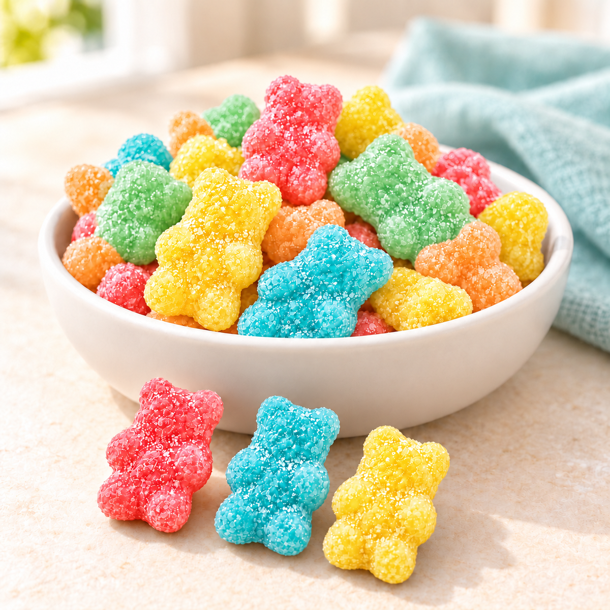 Ringtown Sweets Sour Neon Gummy Bears Candy