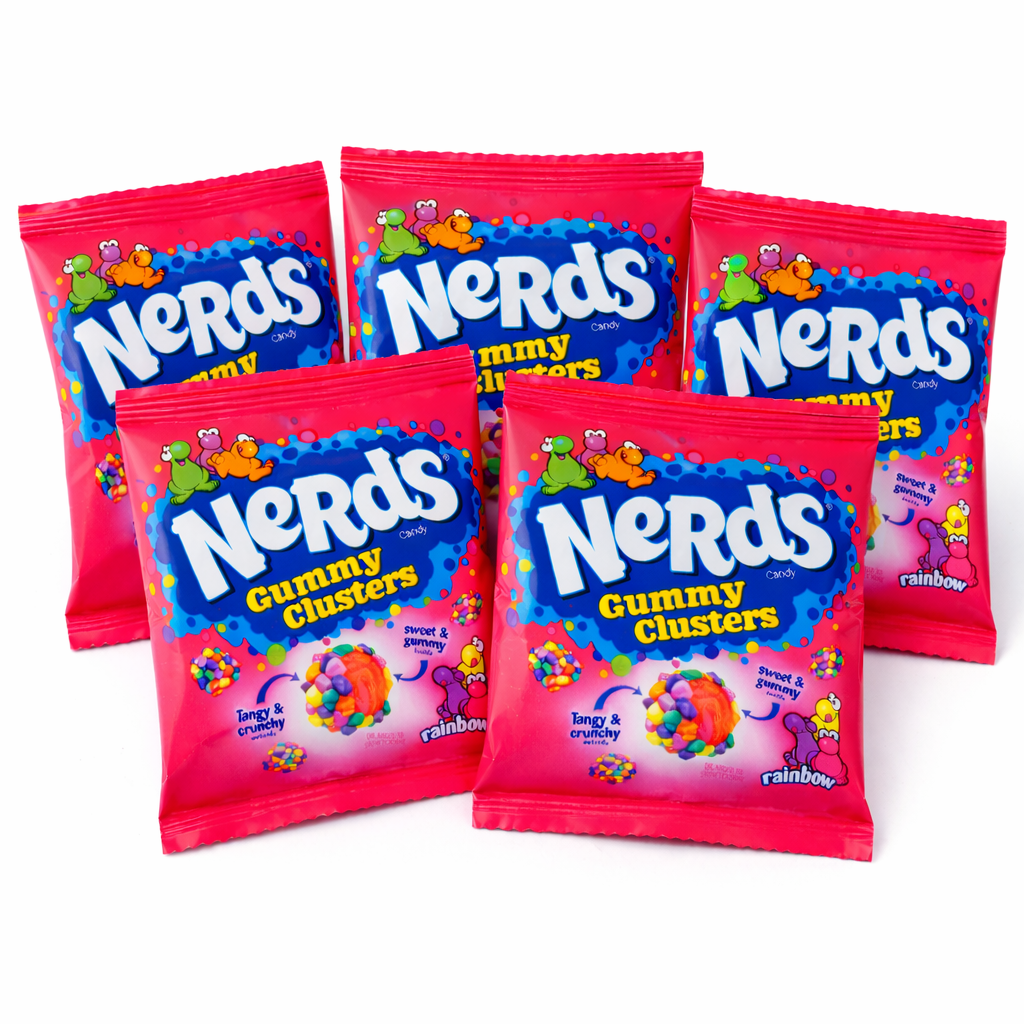 Nerds Gummy Clusters Rainbow Candy – 0.5oz Packs – Bulk Value Bag