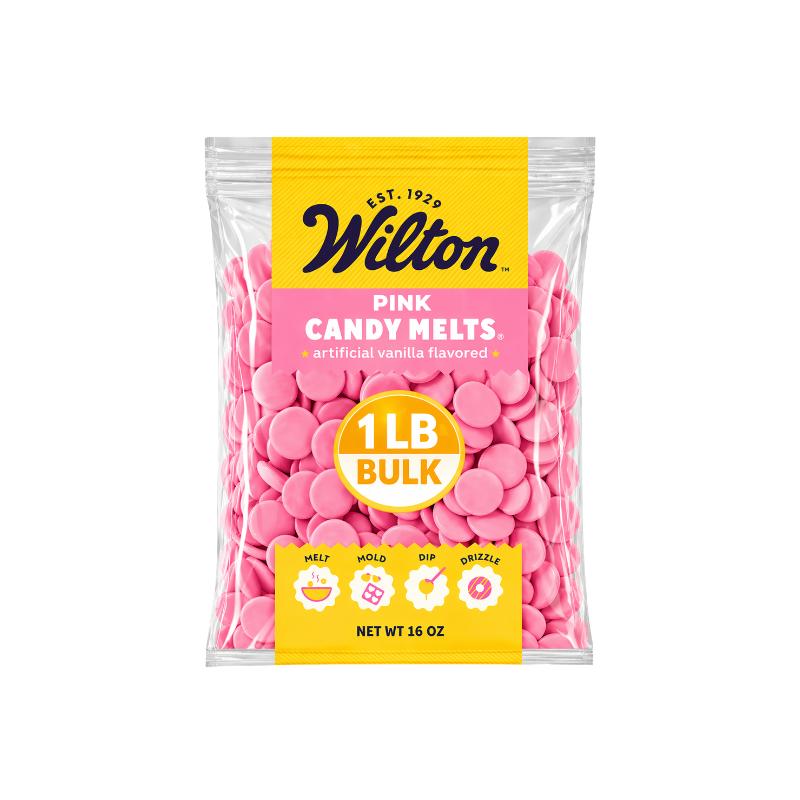 Wilton Pink Confectionery Melting Wafers – Bulk Value Bag