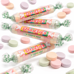 Smarties Candy Rolls – X-Treme Sour – Bulk Value Bag