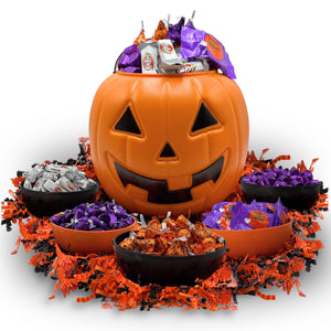 Pumpkin Candy Bucket with 5 lb Assorted Candy