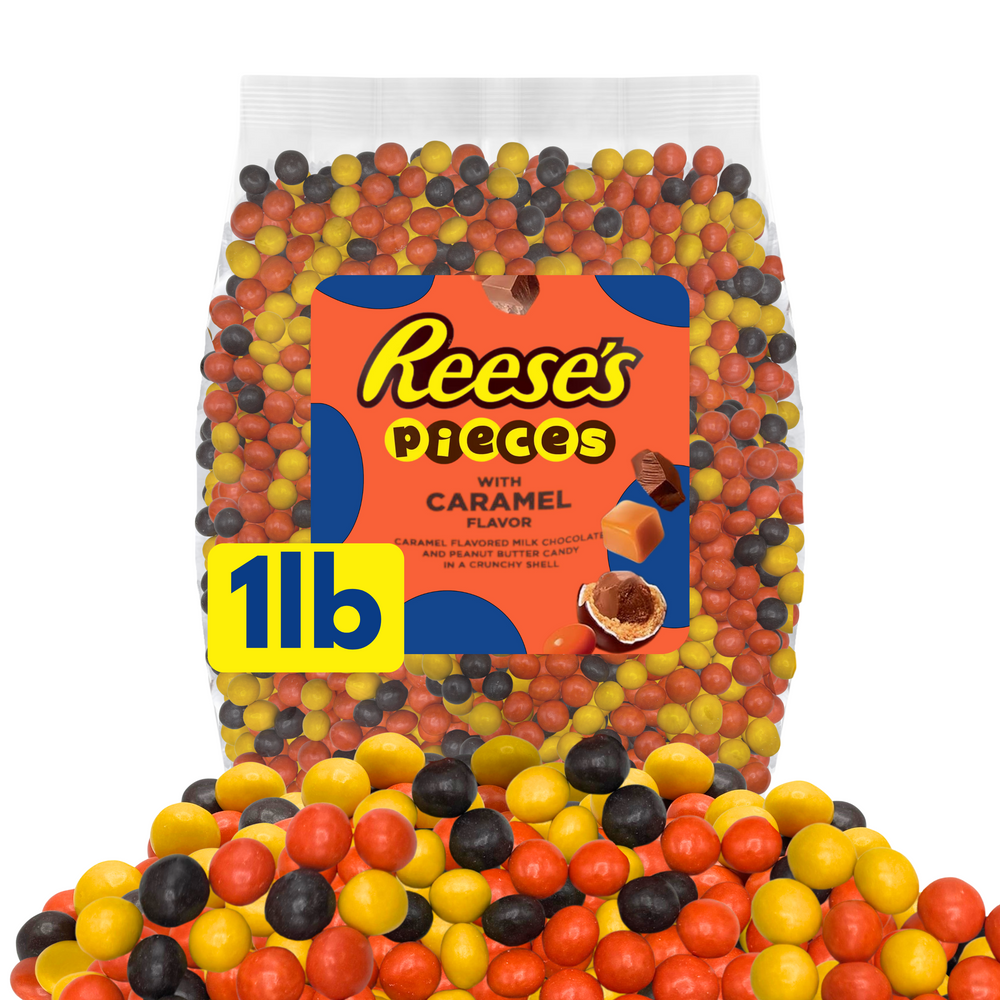 Reese's Pieces Caramel Flavored Milk Chocolate Candy