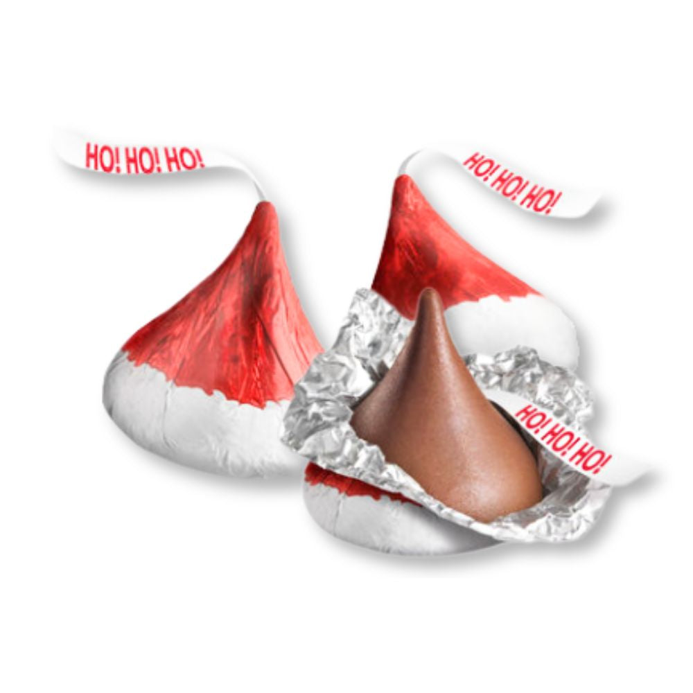 Hershey's Kisses Milk Chocolate Santa Hats, Bulk Value Pack
