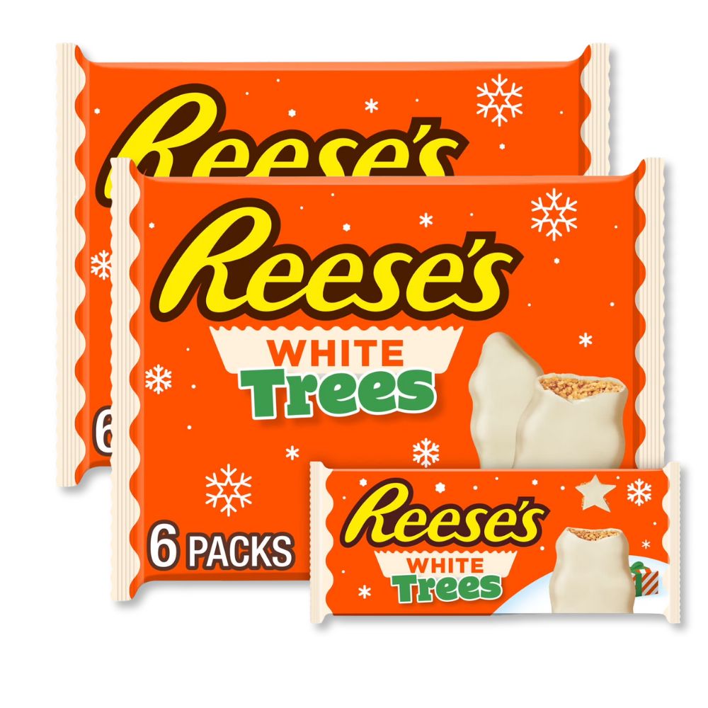 Reese’s White Chocolate Peanut Butter Trees, 1.2 oz, Bulk Value Pack