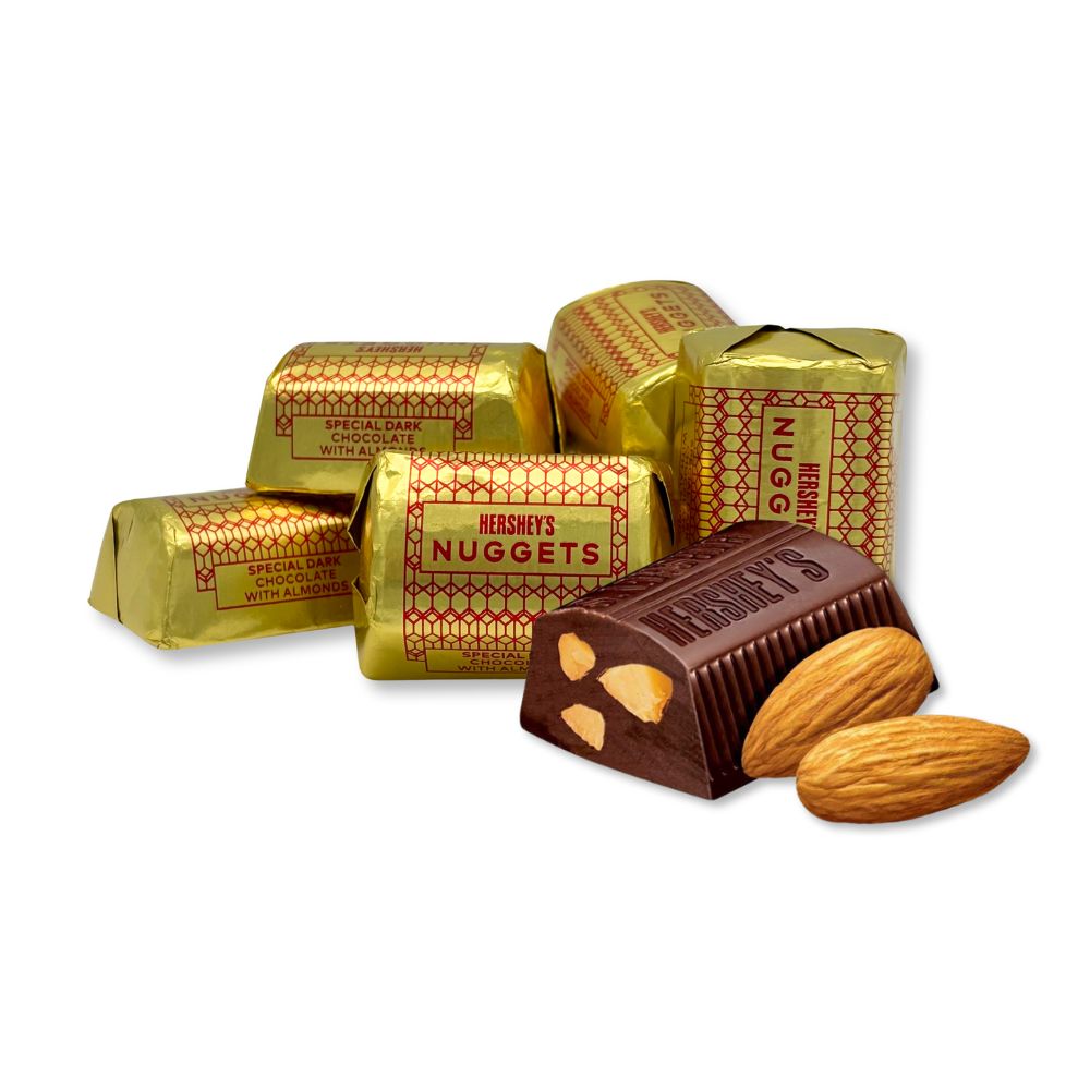 Hershey's Nuggets Special Dark Mildly Sweet Chocolate with Almonds - Bulk Value Pack