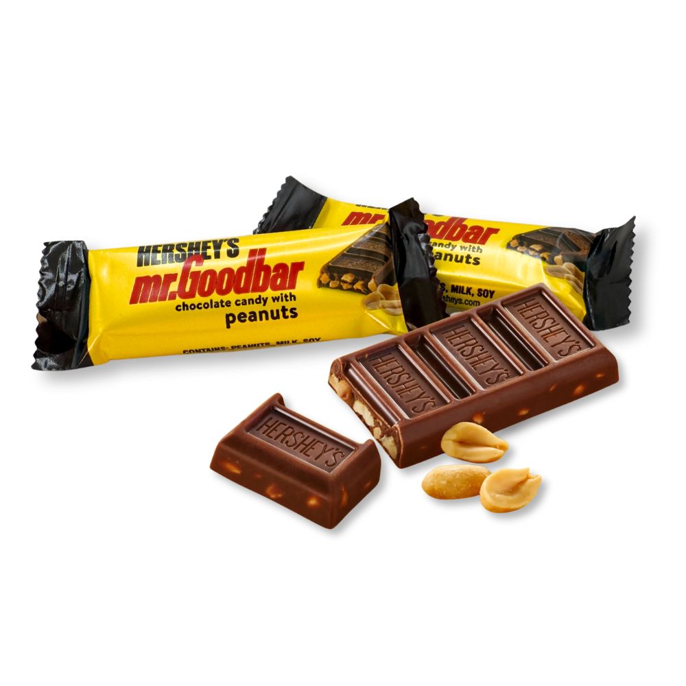 Hershey's Mr. Goodbar Milk Chocolate with Peanuts Candy Bars – Snack Size – Bulk Value Bag