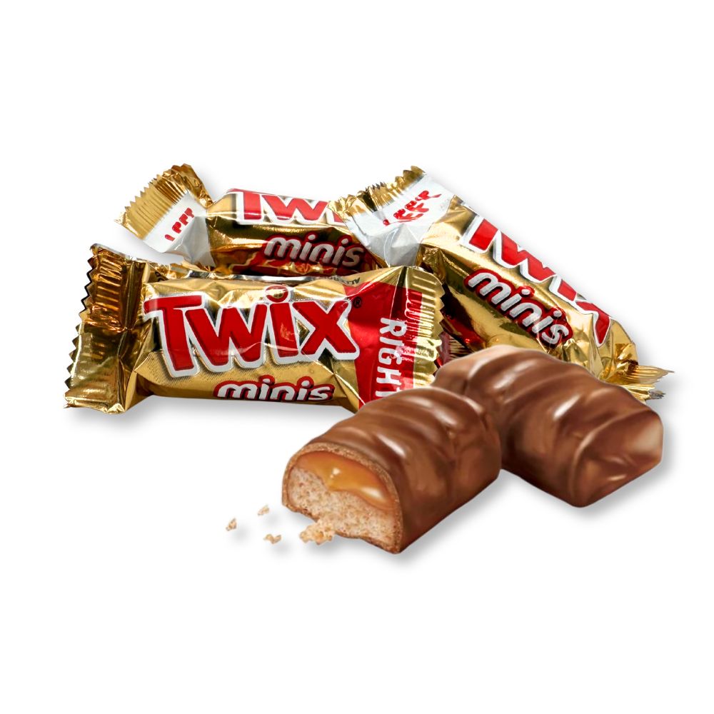 Twix Mini Carmel Chocolate Cookie Bars Candy – Bulk Value Bag
