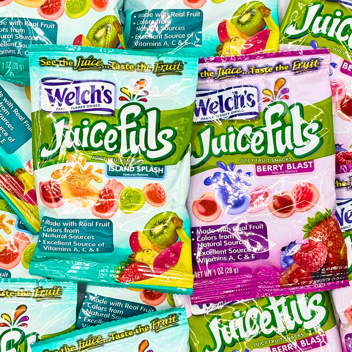 Welch's Juicefuls, Berry Blast & Island Splash, Snack Size Gummies, Bulk Value Bag
