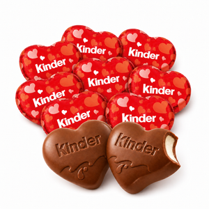 Kinder Mini Hearts Milk Chocolate – Individually Wrapped – Bulk Value Bag
