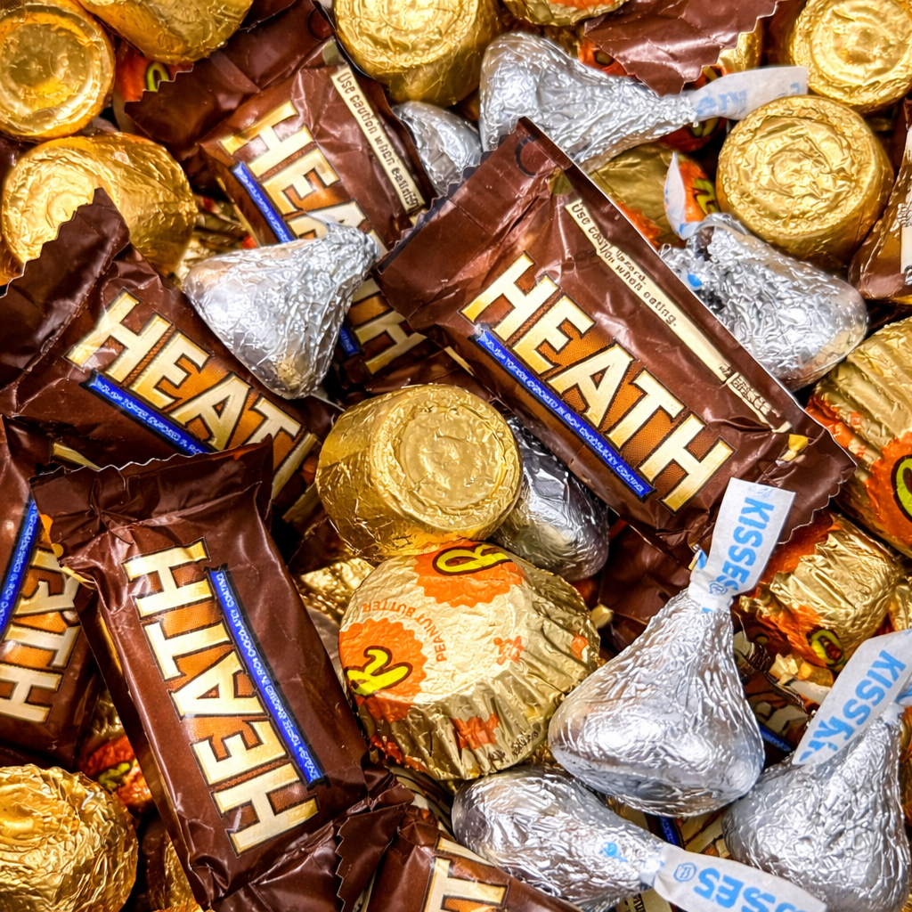 Hershey's Miniatures Chocolate – Kisses, Reese's, Heath & Rolo – Bulk Value Pack