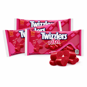 Twizzlers Nibs Cherry Licorice Style Chewy Candy – 2.25 oz Bag