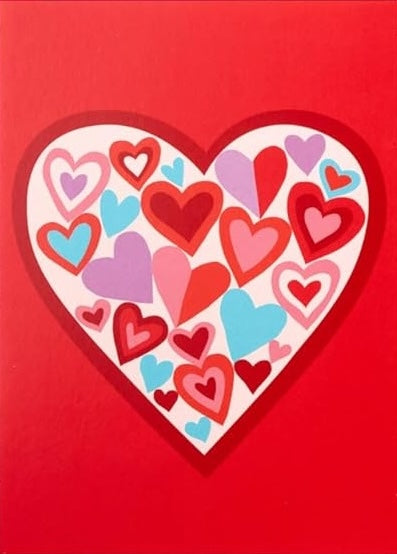 Patterned Heart - Greeting Card